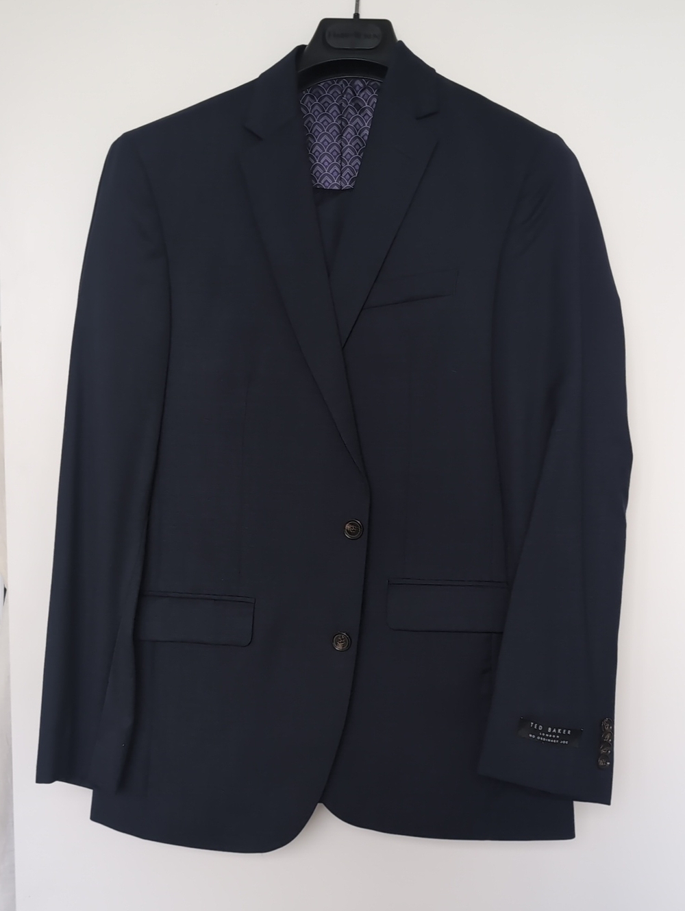 Ted Baker Dark Navy Two-Button Wool Suit New With Tags
